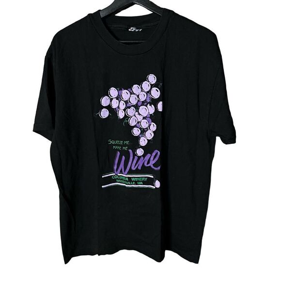 VTG Grapes Winery T Shirt Large - Picture 1 of 3